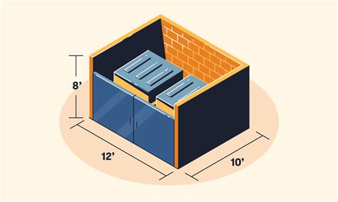 trash enclosure dimensions